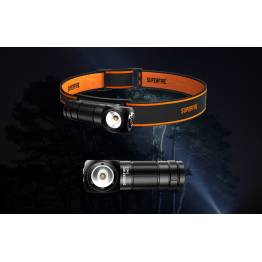  2-in-1 flashlight and headlamp - waterproof and rechargeable