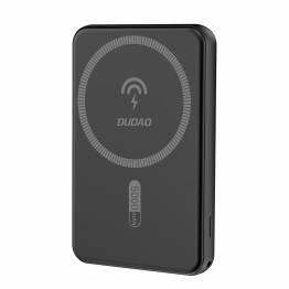 Dudao MagSafe power bank with USB and USB-C - 5,000mAh - 15W/20W PD - Black