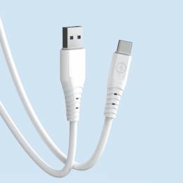  Dudao USB to USB-C PD charging and data cable - 1m - White