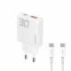 Dudao GaN 30W PD charger USB-C / USB-A i...