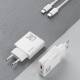 Dudao GaN 30W PD charger USB-C / USB-A incl 1m USB-C cable - White