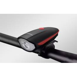  RockBros rechargeable, waterproof bicycle light with beep beep bell - 1200mAh - 250lm