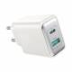 Joyroom Dual iPhone/iPad USB QC3.0 and USB-C PD charger - 30W - White