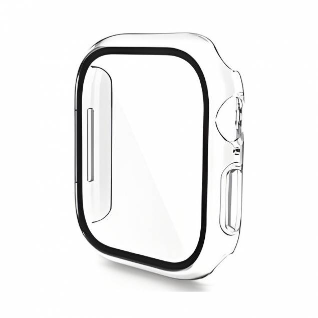 Enkay cover with protective glass for Apple Watch 10 - 46mm - Transparent