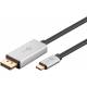 Woven 8K USB-C for Displayport cable - 1m