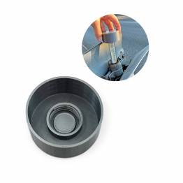  Geocache container for the top of a pipe with thread for petling - 6.5cm - 3D printed - Gray