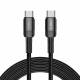 Tech-Protect UltraBoost Evo woven USB-C cable 100W PD charging cable - Black - 3m