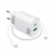 20W iPhone/iPad charger with USB-C PD and USB-C for Lightning cable