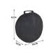 Charger cable bag for electric car with carrying handle - Round 36cm - Black