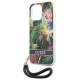 Guess GUHCP13LHFLSB iPhone 13 Pro / 13 blå hardcase med blomsterrem