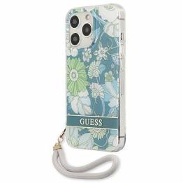  Guess GUHCP13LHFLSN iPhone 13 Pro / 13 grøn hardcase blomstrem