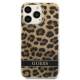 Guess GUHCP13LHSLEOW iPhone 13 Pro / 13 brun hardcase Leopard