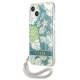 Guess GUHCP13MHFLSN iPhone 13 grøn hardcase med blomsterrem