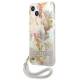 Guess GUHCP13SHFLSU iPhone 13 mini lilla/lilla hardcase med blomsterrem