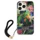 Guess GUHCP13XHFLSB iPhone 13 Pro Max blå hardcase med blomsterrem