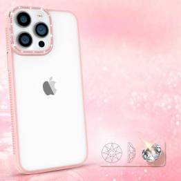  Kingxbar Sparkle Series iPhone 13 Pro Max med krystaller cover - pink