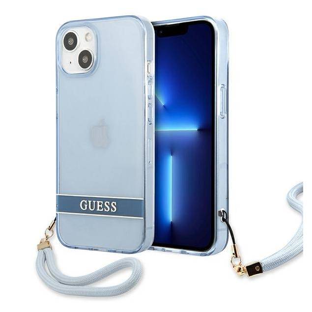 Guess iPhone 13 blå hardcase Translucent Stap