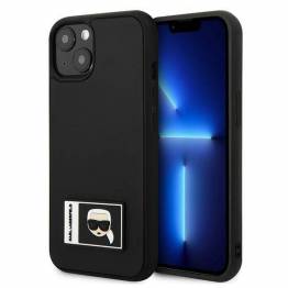 Karl Lagerfeld iPhone 13 sort hardcase Ikonik Patch