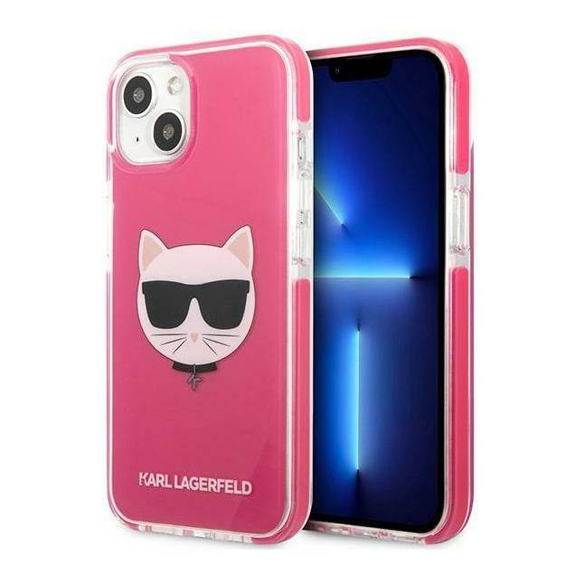 Karl Lagerfeld Choupette cover til iPhone 13 - fuchsia