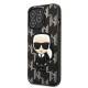 Karl Lagerfeld iPhone 13 Pro / 13 hardcase sort Monogram Ikonik Patch