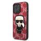 Karl Lagerfeld iPhone 13 Pro / 13 hardcasescover - rød Monogram Ikonik Patch