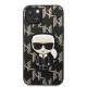 Karl Lagerfeld iPhone 13 mini hardcase sort Monogram Ikonik Patch