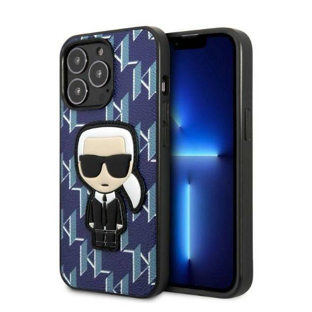 Karl Lagerfeld iPhone 13 Pro Max hardcase blå Monogram Ikonik Patch