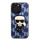 Karl Lagerfeld iPhone 13 Pro Max hardcase blå Monogram Ikonik Patch