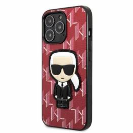  Karl Lagerfeld iPhone 13 Pro Max hardcase rød Monogram Ikonik Patch