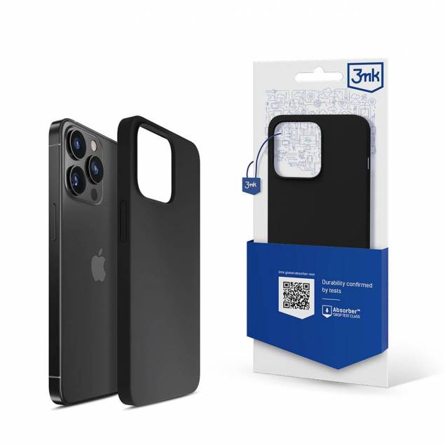 iPhone 13 Pro Max Serie 3mk Silikone Cover - Sort