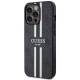 Guess iPhone 13 Pro Max sort hardcase 4G med striber MagSafe