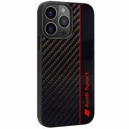  Audi Carbon Fiber Stripe iPhone 13 Pro / 13 sort hardcase