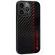 Audi Carbon Fiber Stripe iPhone 13 Pro Max sort hardcase