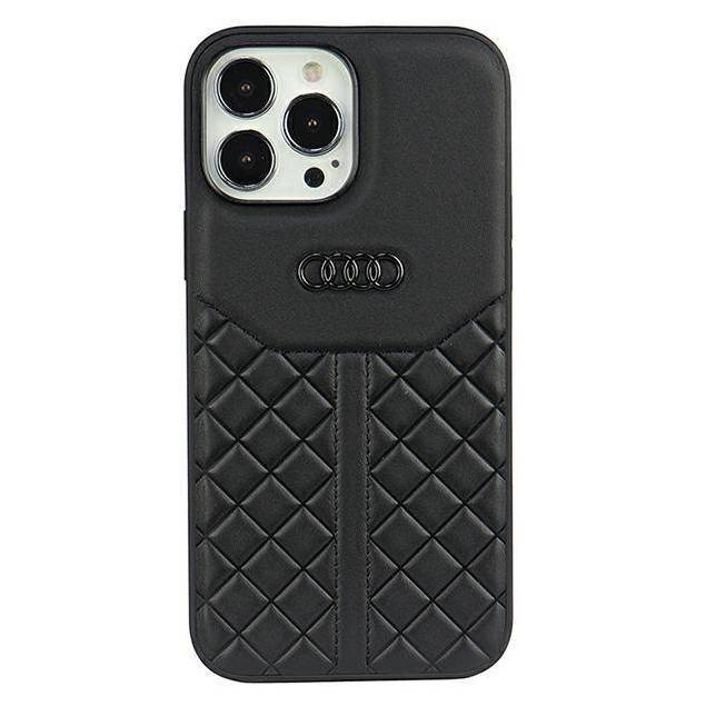 Audi Original Læder iPhone 13 Pro / 13 sort hardcase