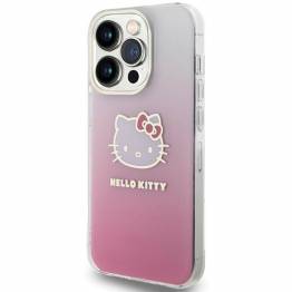  Hello Kitty IML Gradient Electrop Kitty Head cover til iPhone 13 Pro Max - pink