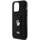 Karl Lagerfeld Gripstand Saffiano Choupette Pinscover til iPhone 13 Pro / 13 - Sort