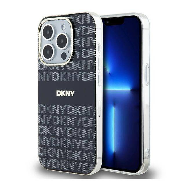 DKNY IML Mono & Stripe MagSafe cover til iPhone 13 Pro Max - sort