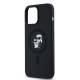 Karl Lagerfeld Silikone Karl&Choupette MagSafe-cover til iPhone 13 Pro / 13 - sort