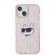 Karl Lagerfeld IML Choupette Head- og monogram cover til iPhone 13 - pink