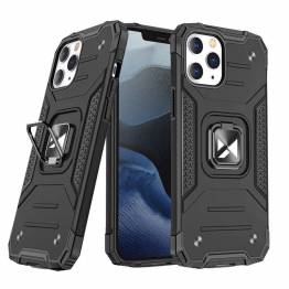 Wozinsky Ring Armor Case Kickstand Tough Rugged Cover til iPhone 13 Pro Max sort