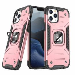 Wozinsky Ring Armor Cover med Kickstand Robust Covers til iPhone 13 i rosaguld