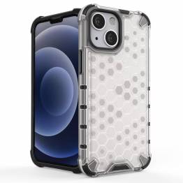  Honeycomb cover med TPU-bumper til iPhone 13 mini gennemsigtig