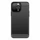 Carbon Case Fleksibel Cover TPU Case til iPhone 13 Pro sort