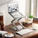 Robust and flexible laptop stand including mobile holder - up to 52 cm - Silver