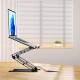 Robust and flexible laptop stand including mobile holder - up to 52 cm - Silver