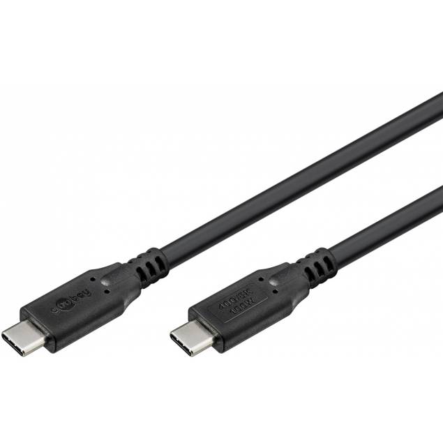 Goobay USB-C cable 100W PD - USB4 - 40 Gbit/s - 2m - Black