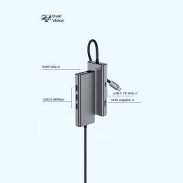  9-in-1 USB-C DualVision for additional display on M1/M2/M3 MacBook