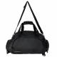 2-in-1 sports bag and backpack in carry-on size - 40x20x25cm - Black