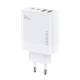 Dudao GaN 65W PD charger 2x USB-C / 2x USB - White