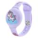 AirTag bracelet for children in silicone with unicorn - Purple